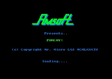 Punchy (UK) (1985) screen shot title